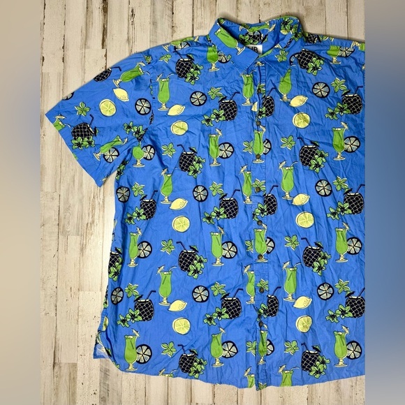 HB Sport 3XLT Men's Short Sleeve Shirt Floral Hawaiian Travel 100% Cotton - Picture 3 of 9